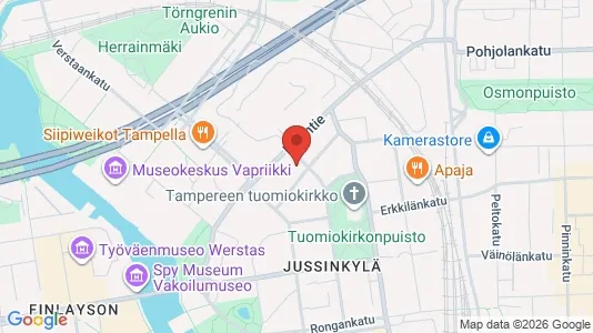 Apartments for rent i Tampere Keskinen - kort over placeringen