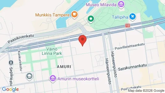 Apartments for rent i Tampere Keskinen - kort over placeringen