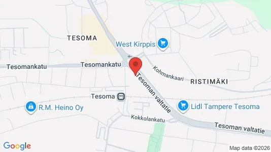 Apartments for rent i Tampere Lounainen - kort over placeringen