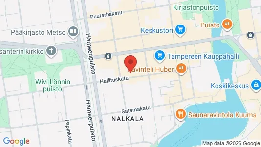 Apartments for rent i Tampere Keskinen - kort over placeringen