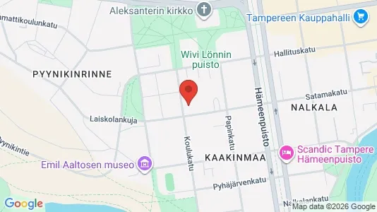 Apartments for rent i Tampere Keskinen - kort over placeringen
