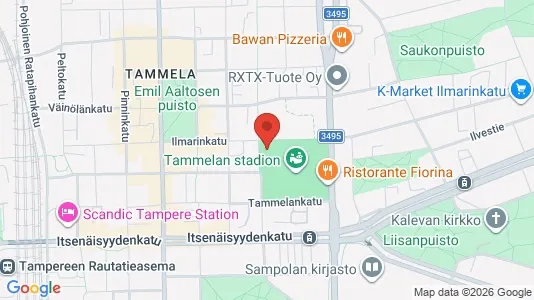 Apartments for rent i Tampere Keskinen - kort over placeringen