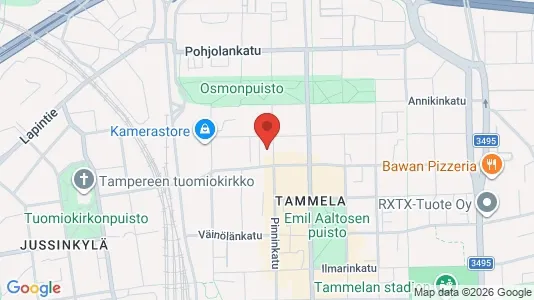 Apartments for rent i Tampere Keskinen - kort over placeringen