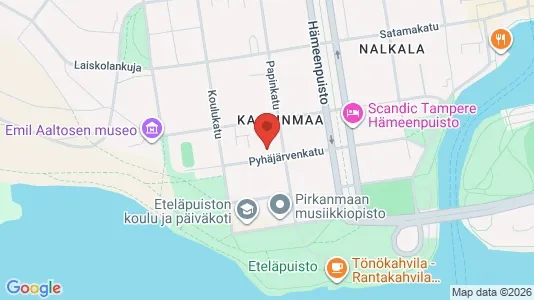 Apartments for rent i Tampere Keskinen - kort over placeringen
