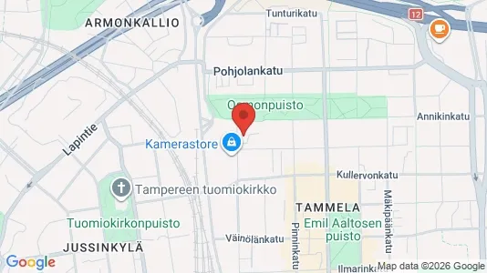 Apartments for rent i Tampere Keskinen - kort over placeringen