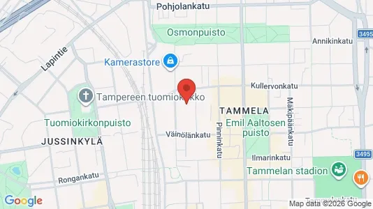 Apartments for rent i Tampere Keskinen - kort over placeringen