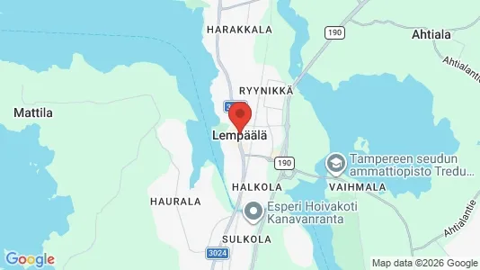 Houses for rent i Lempäälä - kort over placeringen