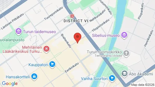 Apartments for rent i Turku - kort over placeringen