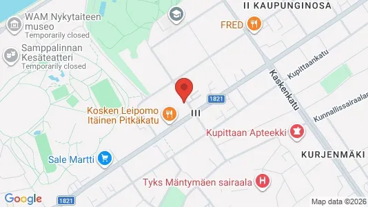 Apartments for rent i Turku - kort over placeringen