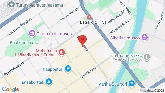 Apartments for rent i Turku - kort over placeringen