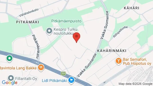 Apartments for rent i Turku - kort over placeringen