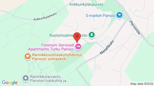 Apartments for rent i Turku - kort over placeringen