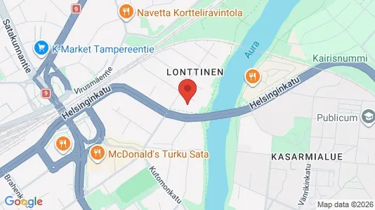 Apartments for rent i Turku - kort over placeringen