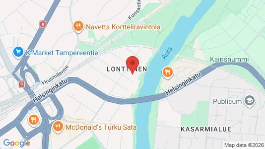 Apartments for rent i Turku - kort over placeringen