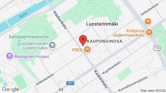 Apartments for rent i Turku - kort over placeringen
