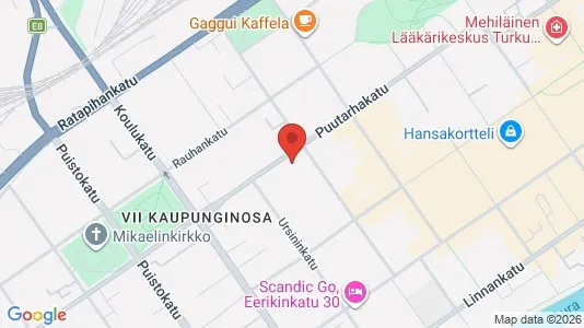Apartments for rent i Turku - kort over placeringen