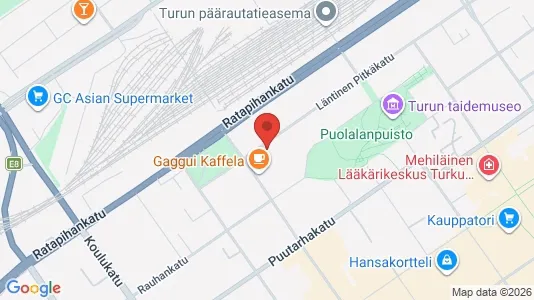 Apartments for rent i Turku - kort over placeringen