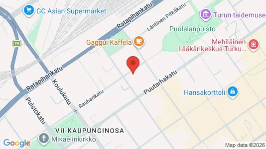 Apartments for rent i Turku - kort over placeringen