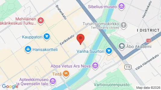 Apartments for rent i Turku - kort over placeringen
