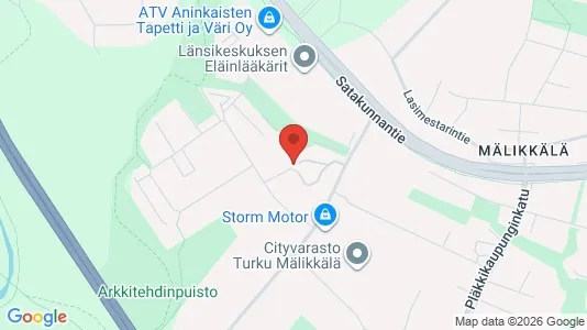 Apartments for rent i Turku - kort over placeringen