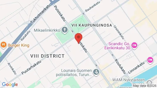 Apartments for rent i Turku - kort over placeringen