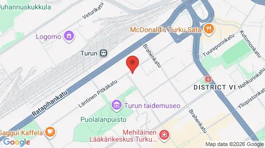 Apartments for rent i Turku - kort over placeringen