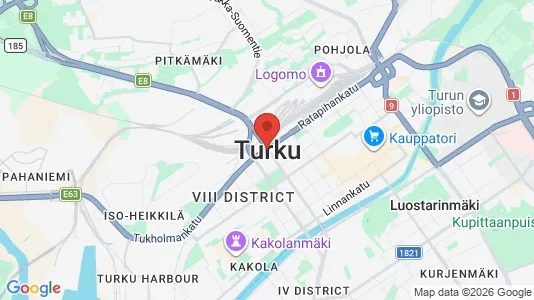 Apartments for rent i Turku - kort over placeringen