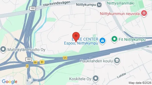 Apartments for rent i Espoo - kort over placeringen