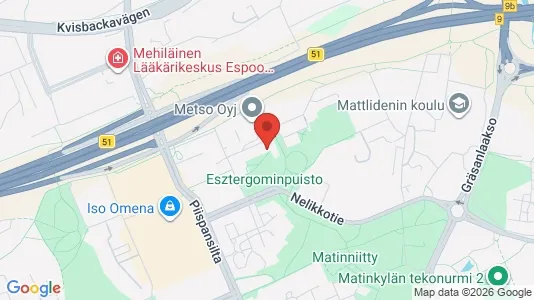 Apartments for rent i Espoo - kort over placeringen