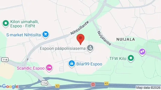 Apartments for rent i Espoo - kort over placeringen