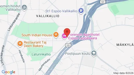 Apartments for rent i Espoo - kort over placeringen