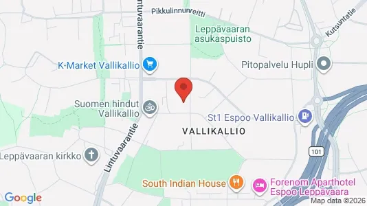 Apartments for rent i Espoo - kort over placeringen