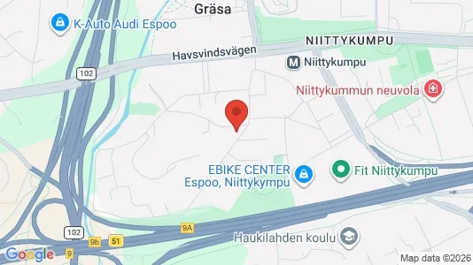 Apartments for rent i Espoo - kort over placeringen