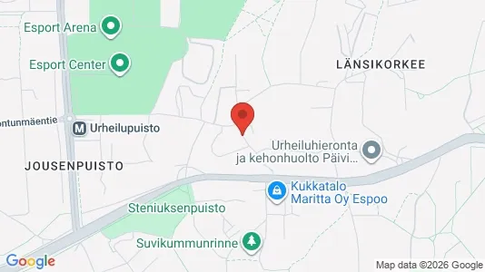 Apartments for rent i Espoo - kort over placeringen