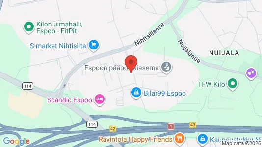 Apartments for rent i Espoo - kort over placeringen