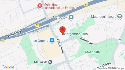 Apartments for rent i Espoo - kort over placeringen