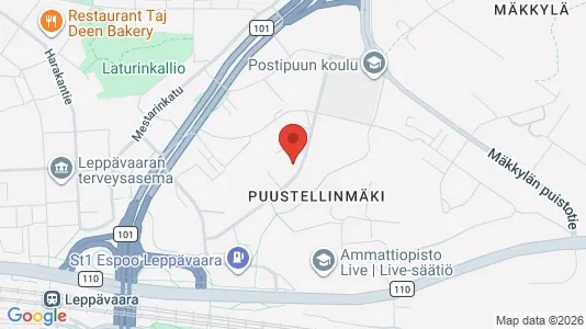 Apartments for rent i Espoo - kort over placeringen