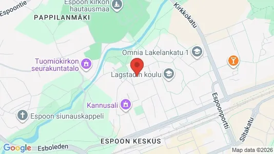 Apartments for rent i Espoo - kort over placeringen