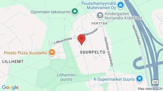 Apartments for rent i Espoo - kort over placeringen