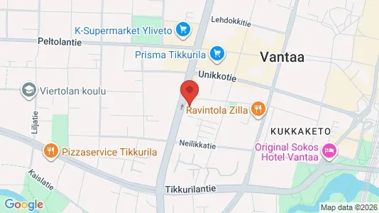 Apartments for rent i Vantaa - kort over placeringen