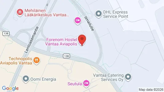 Apartments for rent i Vantaa - kort over placeringen