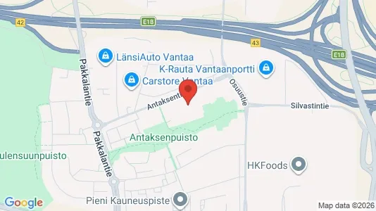 Apartments for rent i Vantaa - kort over placeringen