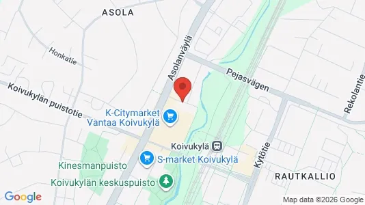 Apartments for rent i Vantaa - kort over placeringen