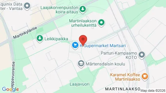 Apartments for rent i Vantaa - kort over placeringen