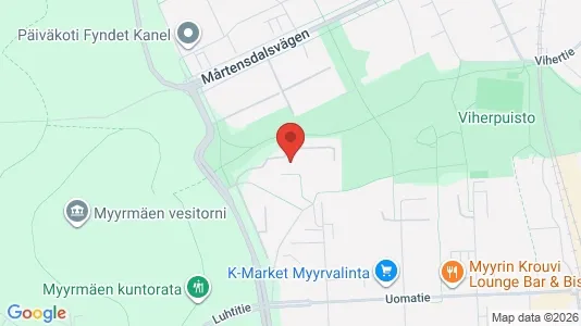 Apartments for rent i Vantaa - kort over placeringen