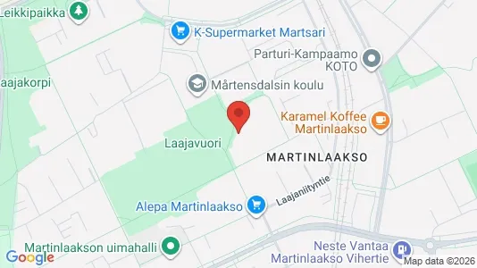 Apartments for rent i Vantaa - kort over placeringen