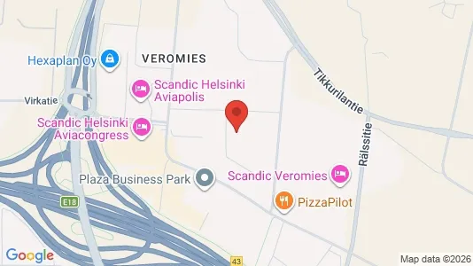 Apartments for rent i Vantaa - kort over placeringen