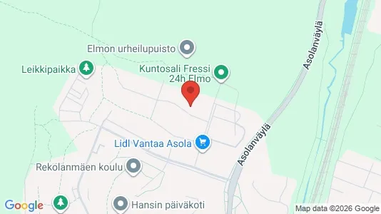 Apartments for rent i Vantaa - kort over placeringen