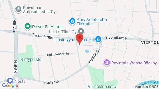Apartments for rent i Vantaa - kort over placeringen