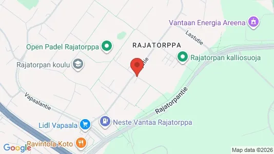 Apartments for rent i Vantaa - kort over placeringen